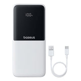 Baseus Lipow 10000mAh 22.5W Powerbank med to indbyggede kabler (med Baseus Simple USB-A - USB-C 3A 20cm kabel) - hvid