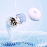 QCY LH1 In-Ear Wired Headphones med fjernbetjening og mikrofon 1,15 m - hvid