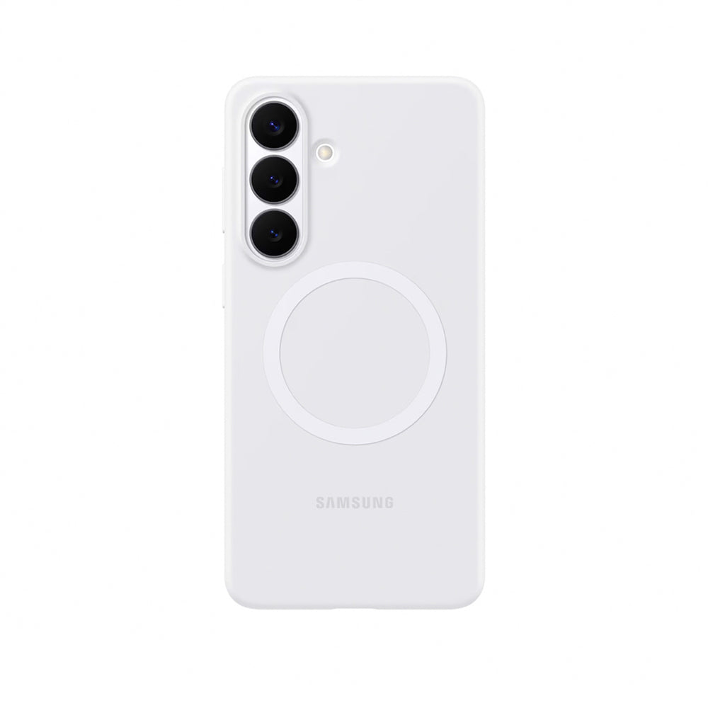 Samsung Silicone Magnet Case til Samsung Galaxy S26, MagSafe Kompatibel - Hvid