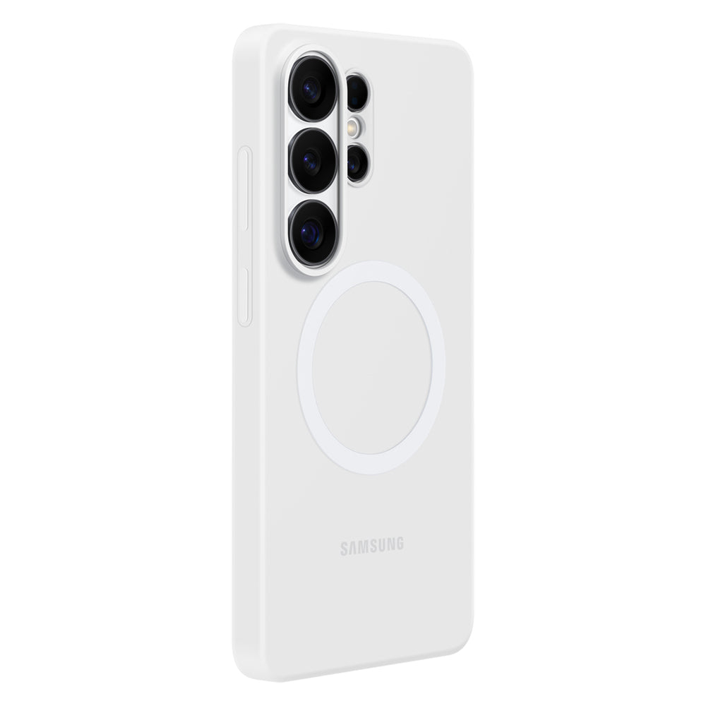 Samsung Silicone Magnet Case til Samsung Galaxy S26 Ultra, MagSafe Kompatibel - Hvid