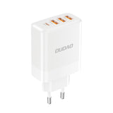 Dudao A5HEU 3xUSB-A 1xUSB-C PD 20W QC3.0 18W+ 2x12W vægoplader - hvid