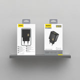 Dudao A27TEU PD 30W GaN USB-A USB-C Wall Charger - sort