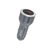 Dudao R4Ultra 120W Power Delivery Quick Charge LED Car Charger USB-A USB-C - Grå