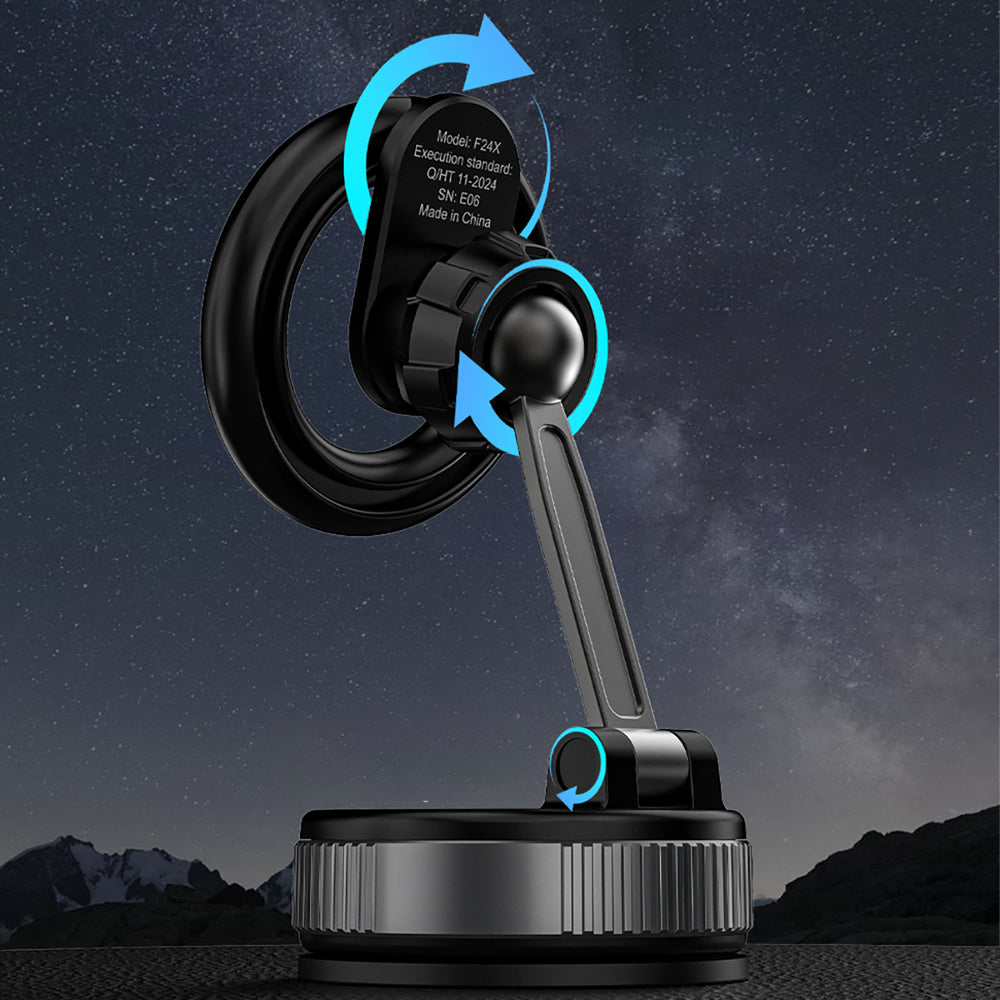 Dudao F24X MagSafe kompatibel bilholder med sugekop - sort