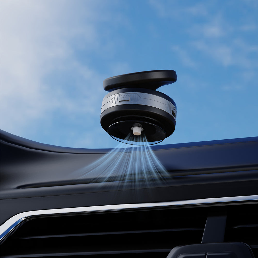 Dudao F24MAX bilholder med 15W trådløs oplader, MagSafe kompatibel, med automatisk sugekop - sort