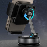 Dudao F24PLUS bilholder med sugekop til instrumentbrættet - sort