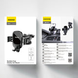 Dudao F5N+ gravity car holder med sugekop til forrude eller instrumentbræt - sort