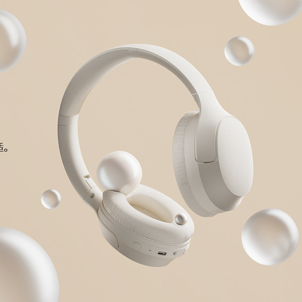 QCY H2 Pro ENC Bluetooth 5.3 Over-Ear Headphones - White