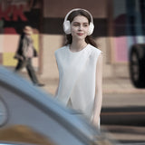 QCY H3 Lite over-ear hovedtelefoner med ANC og Bluetooth 5.3 - hvid