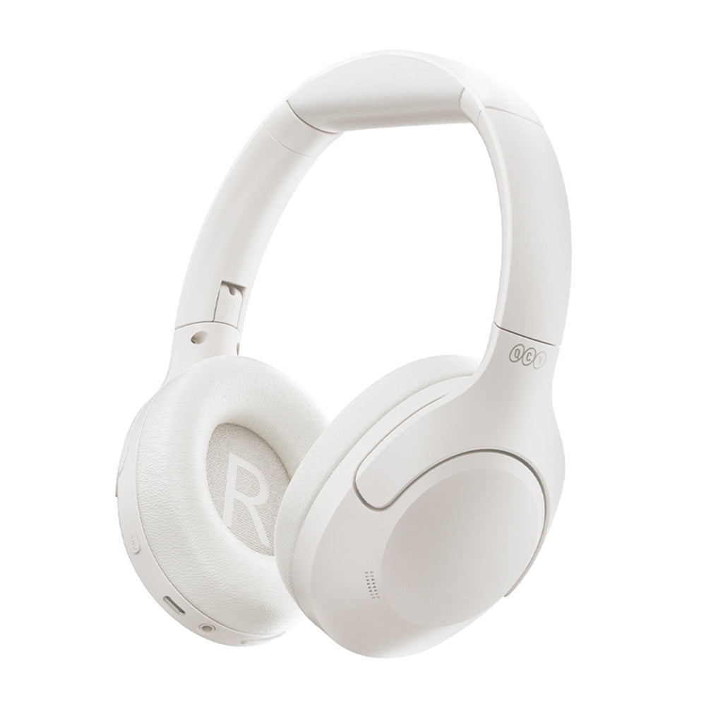 QCY H3 Lite over-ear hovedtelefoner med ANC og Bluetooth 5.3 - hvid