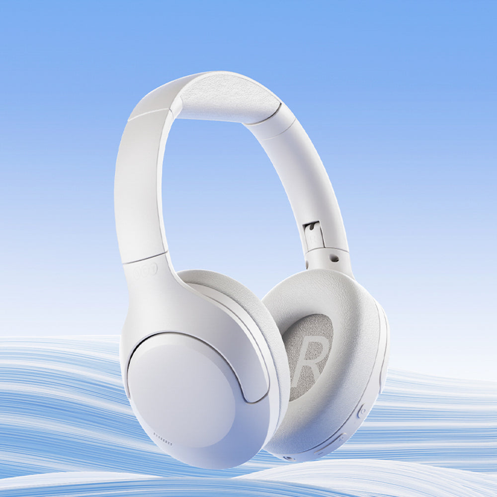 QCY H3 Lite over-ear hovedtelefoner med ANC og Bluetooth 5.3 - hvid