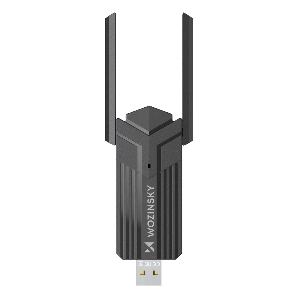 Wozinsky WAX-1800 Dual-Band Wireless USB 3.0 WiFi 6 Adapter - Black