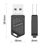 Wozinsky WAX-900 Dual-Band USB Wi-Fi 6 Adapter with Bluetooth 5.4 - Black