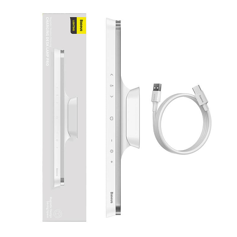 Baseus Magnetic Stepless Lamp Pro med berøringspanel (hvid)