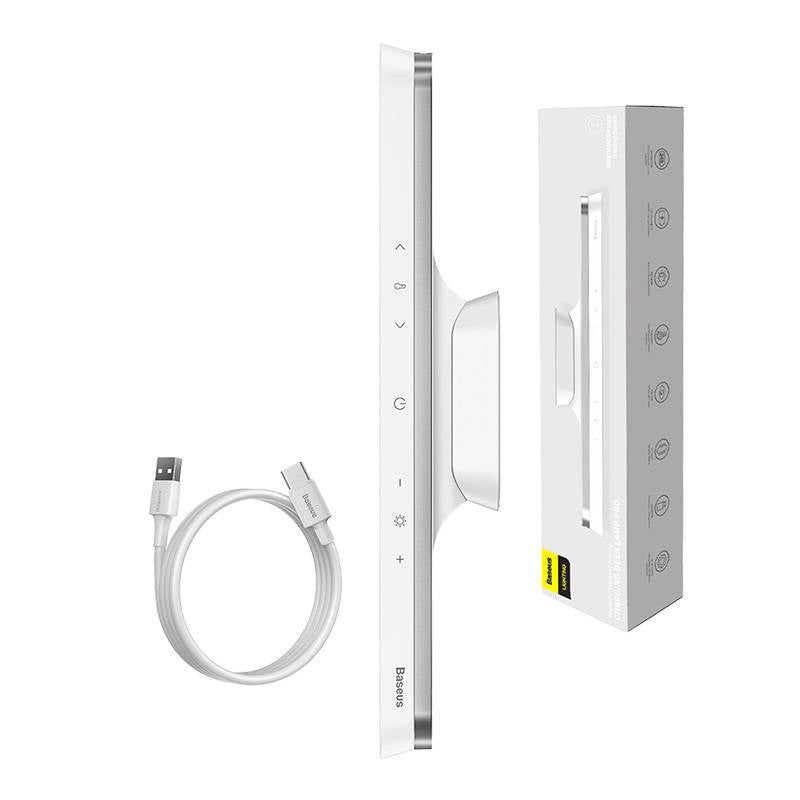 Baseus Magnetic Stepless Lamp Pro med berøringspanel (hvid)