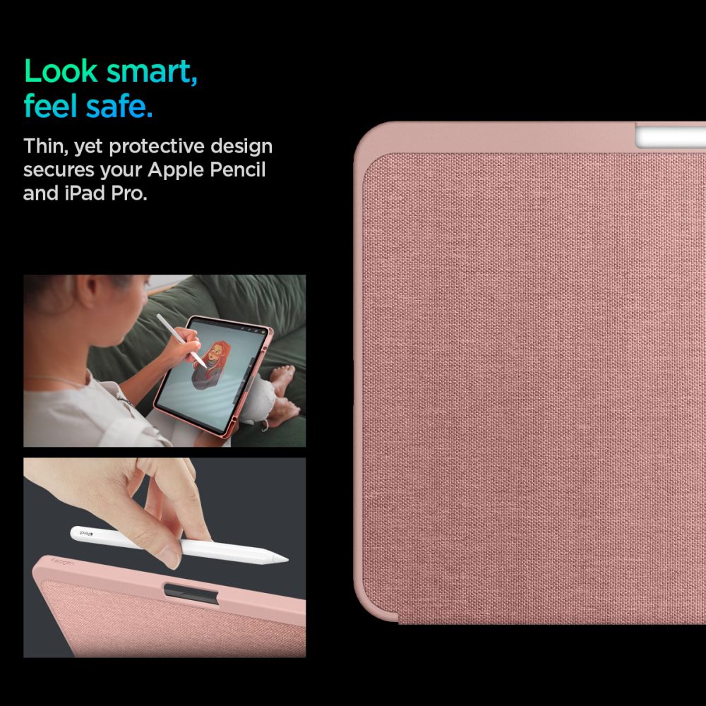 Spigen Urban Fit Case til iPad Pro 11" 5 / 6 / 2024-2025 - Pink