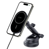Tech-Protect mm15W-V6 Magnetisk MagSafe-bilholder til cockpit/vindrude/luftventil - sort