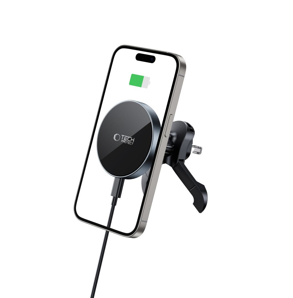 Tech-Protect mm15W-V5 Magnetisk MagSafe Car Air Vent Mount - sort