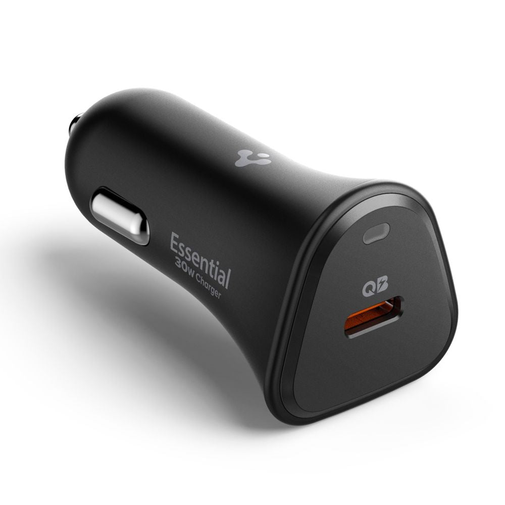 Spigen Essential EV301 30W Biloplader - sort