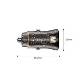 Tech-Protect CC01 45W 2-Port USB-A / USB-C Biloplader - sort