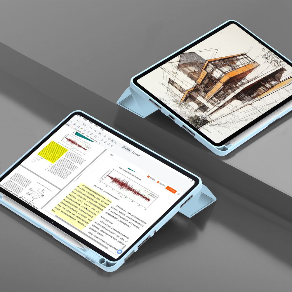 TechProtect SmartCase Pen-kasse til Xiaomi Pad 7 / 7 Pro - blå