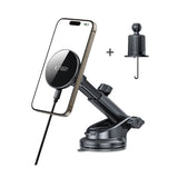 Tech-Protect mm15W-V10 Magnetisk MagSafe bilholder til cockpit/vindrude/luftventil - sort