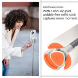 Spigen S541W Bluetooth Selfie Stick - hvid