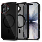 Tech-Protect MagHybrid MagSafe Case til iPhone 17 - sort og rød