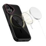 Tech-Protect MagHybrid MagSafe Case til iPhone 17 - sort og rød