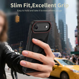 Tech-Protect MagHybrid MagSafe Case til iPhone Air - sort og rød