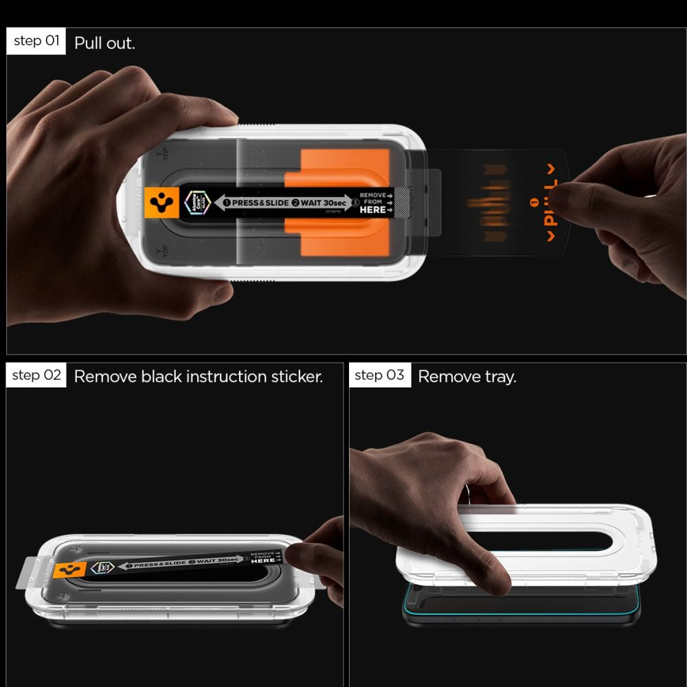Spigen Glas.tR "EZ Fit Pro" HD-temperet glas 2-pakke til Samsung Galaxy S25 FE