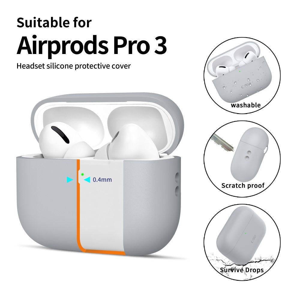 Tech-Protect Silicone Case til AirPods Pro 3 - Grå