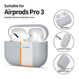 Tech-Protect Silicone Case til AirPods Pro 3 - Grå