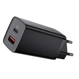 Hurtig rejse oplader Baseus GaN2 Lite USB+C 65W EU (sort)