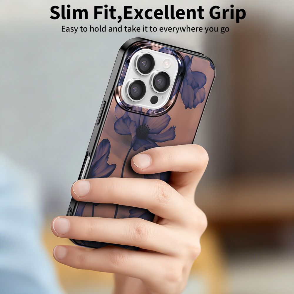 Tech-Protect Lamano MagSafe-hylster til iPhone 16 Pro - brun-lila