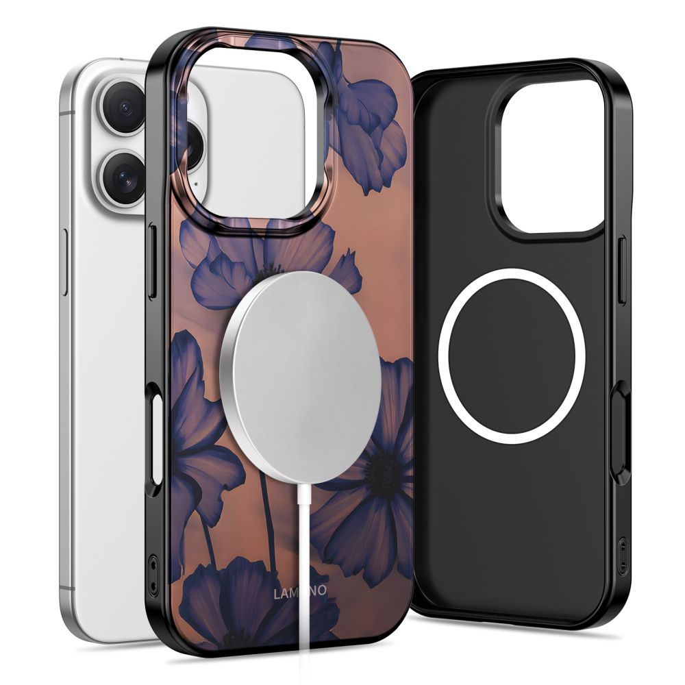 Tech-Protect Lamano MagSafe-hylster til iPhone 16 Pro Max - brunt-lila