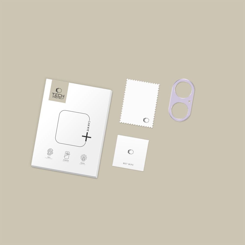 Tech-Protect Camalloy Fit+ kameraglas til iPhone 17 - lilla