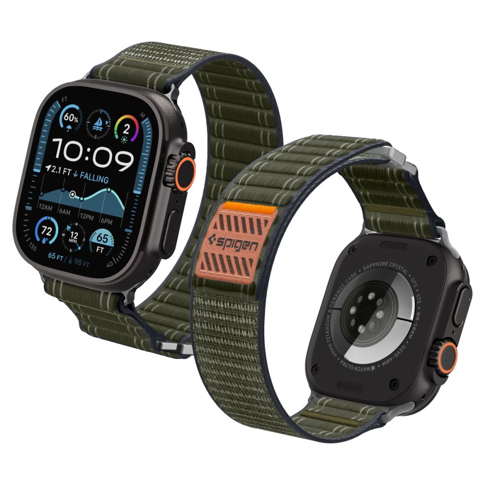 Spigen WBF0-rem til Apple Watch 44 / 45 / 46 / 49 mm - Grøn