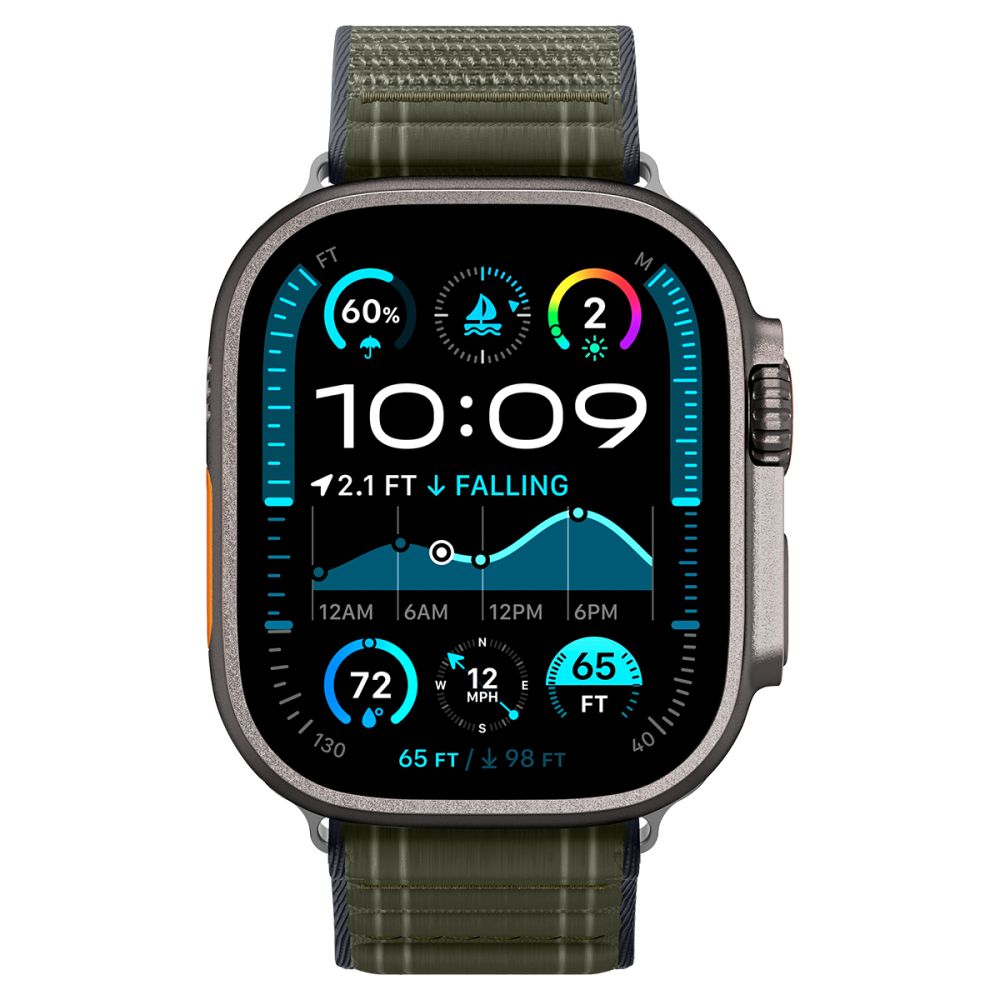 Spigen WBF0-rem til Apple Watch 44 / 45 / 46 / 49 mm - Grøn