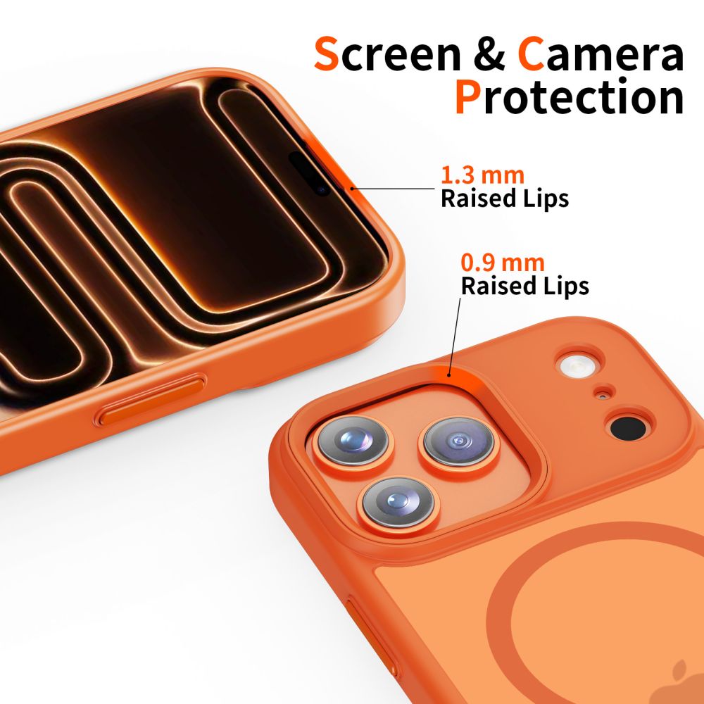 Tech-Protect MagMat MagSafe Case til iPhone 17 Pro Max - Orange