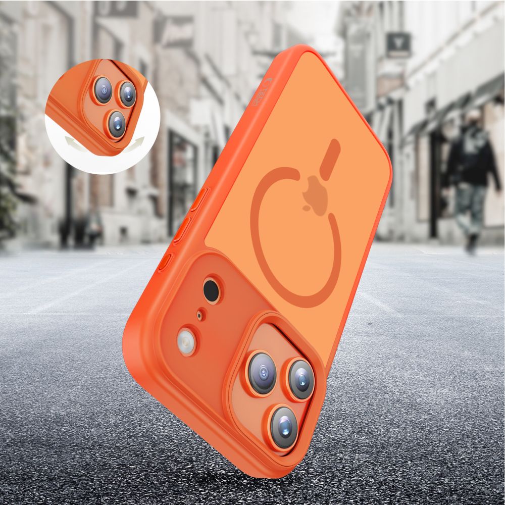 Tech-Protect MagMat MagSafe Case til iPhone 17 Pro Max - Orange