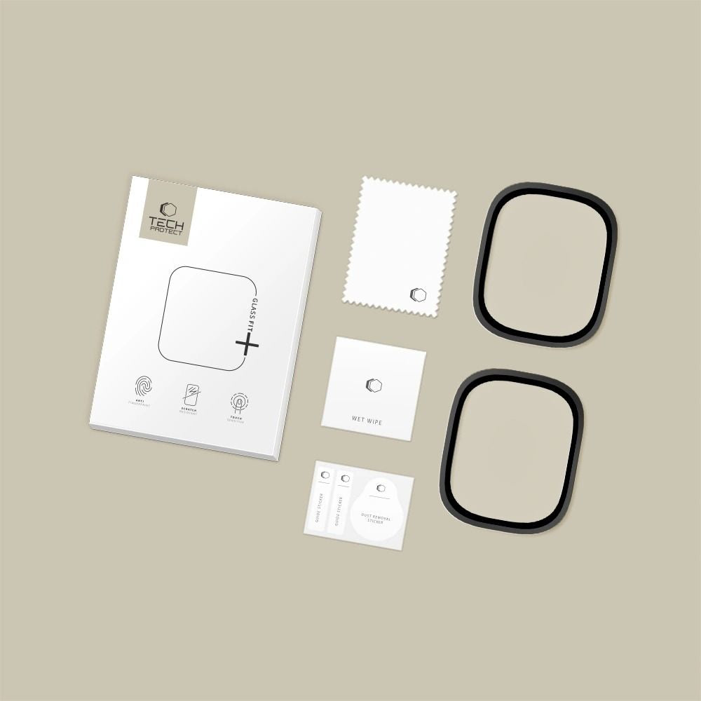 Tech-Protect 2-pack hærdet glas til Apple Watch Ultra 49mm - sort