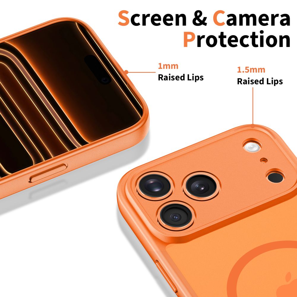 Tech-Protect BasicMag MagSafe Case til iPhone 17 Pro Max - Orange