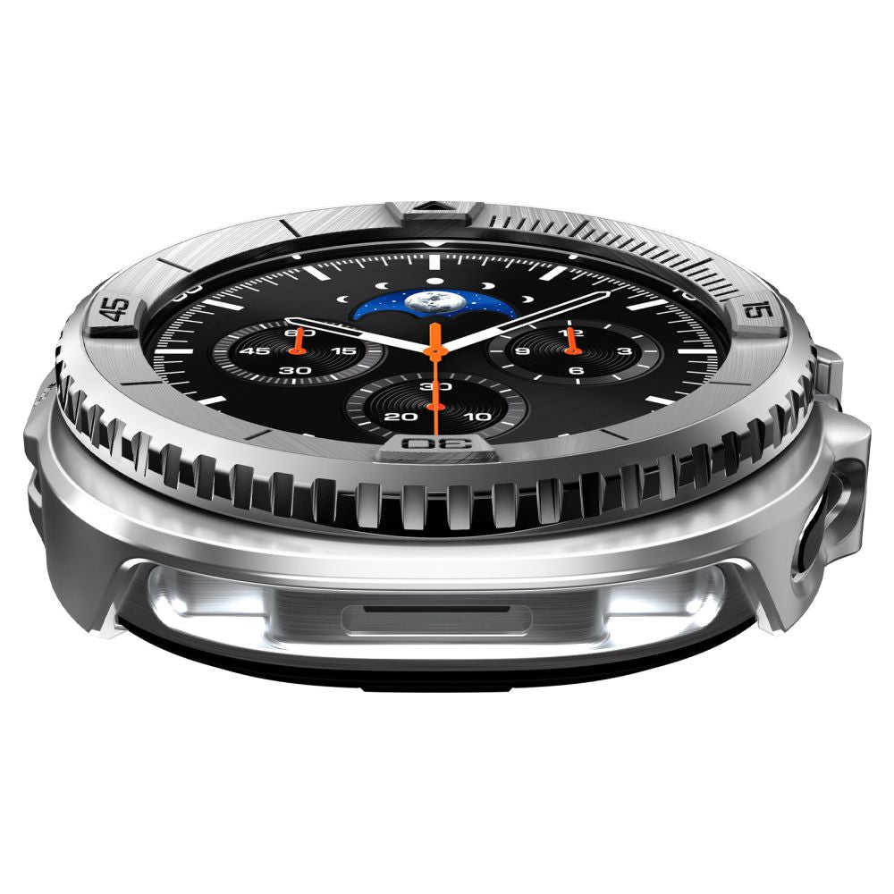 Spigen Bezel Tune Pro Pilot Cover til Samsung Galaxy Watch 8 Classic 46mm - Sølv