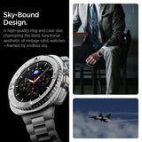 Spigen Bezel Tune Pro Pilot Cover til Samsung Galaxy Watch 8 Classic 46mm - Sølv