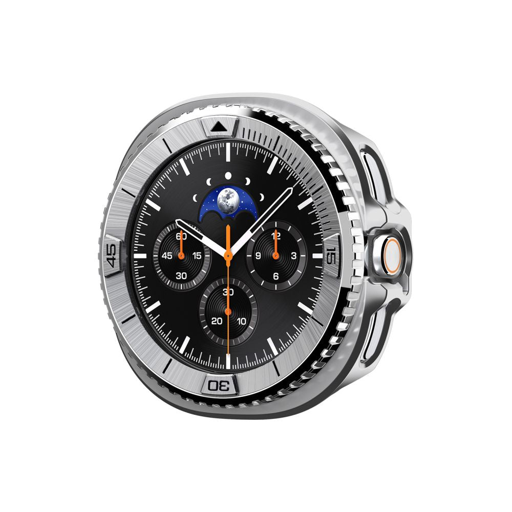 Spigen Bezel Tune Pro Pilot Cover til Samsung Galaxy Watch 8 Classic 46mm - Sølv