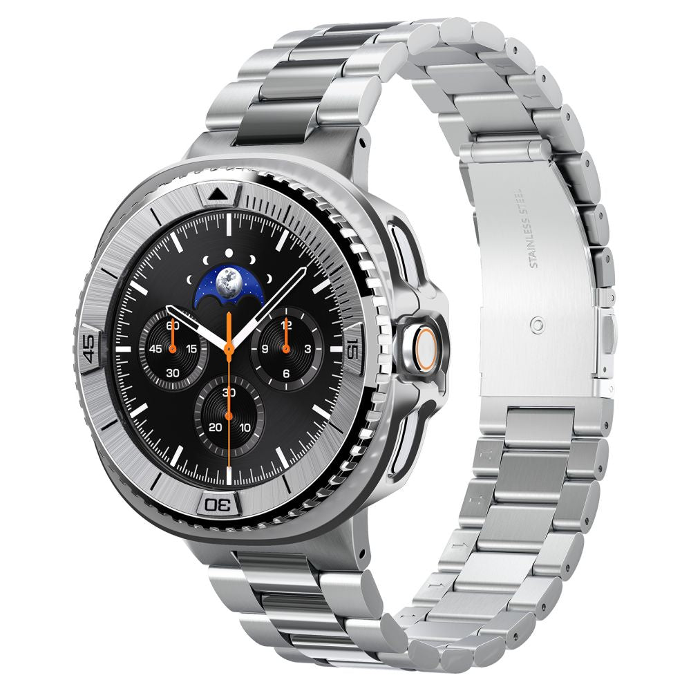 Spigen Bezel Tune Pro Pilot Cover til Samsung Galaxy Watch 8 Classic 46mm - Sølv