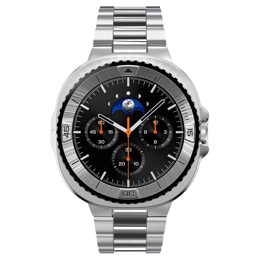 Spigen Bezel Tune Pro Pilot Cover til Samsung Galaxy Watch 8 Classic 46mm - Sølv