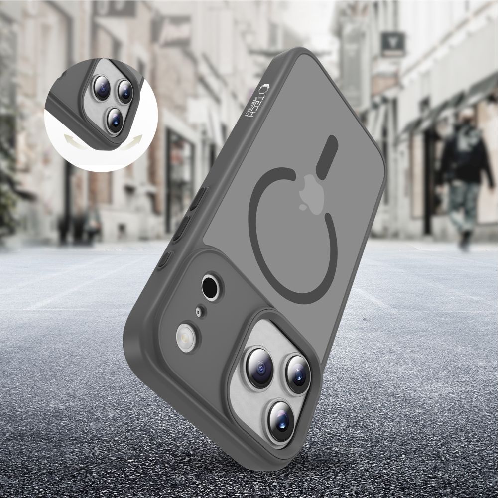 Tech-Protect MagMat MagSafe Case til iPhone 17 Pro Max - Grå