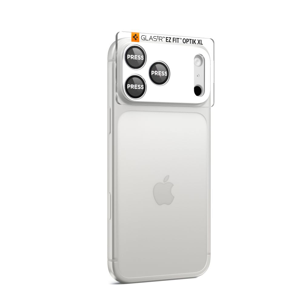 Spigen Optik Pro XL Kamera Lens Glas til iPhone 17 Pro - Sølv